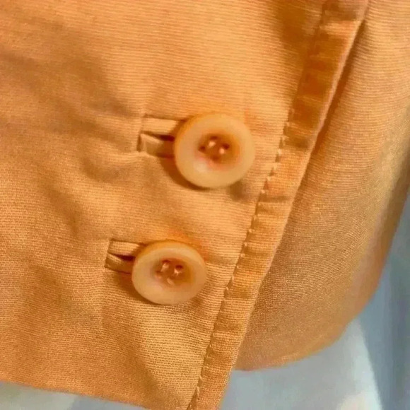 I.E. Light Orange Cotton Blazer (Size 14P) - Picture 9 of 13